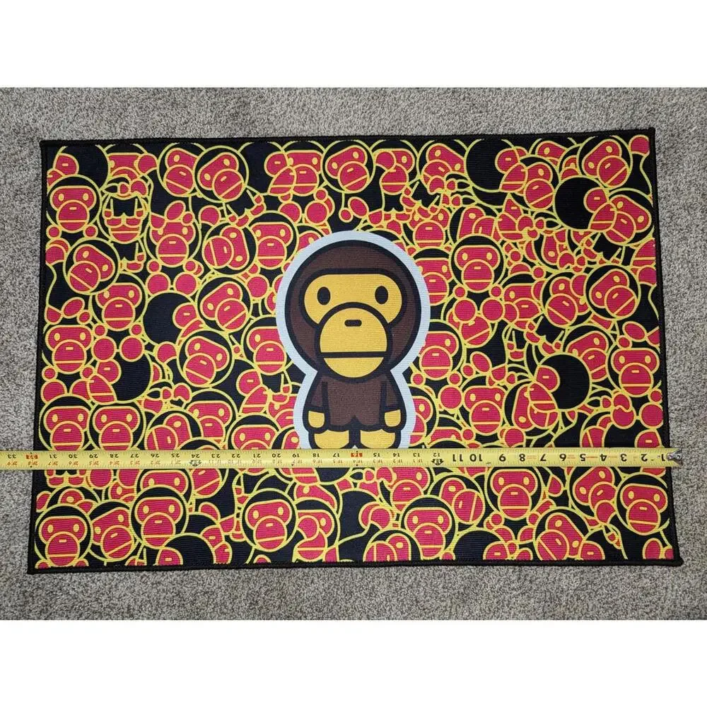 NEW Hypebeast BAPE Baby Milo All Over Print Rug 33x22